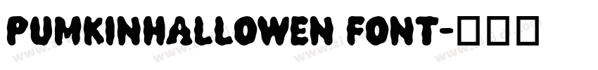 PumkinHallowen font字体转换